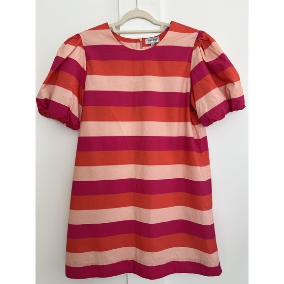 James Street Co. Dresses & Skirts - Olivia James The Label Bellini Stripe Louise Dress,Puff Sleeve,Preppy Sz L India